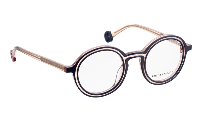 BELLINGER PEACE-2 Brillestel (Form: Rund - Farve: Blå)