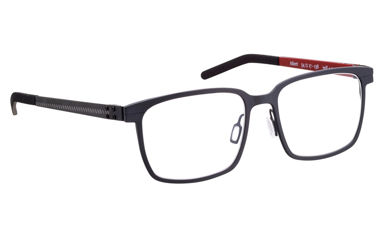 BLAC ALBERT Brillestel (Form: Firkantet - Farve: Grå)