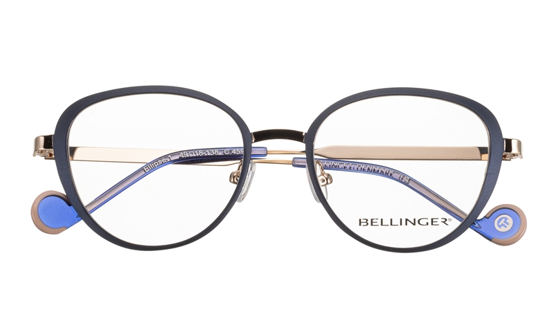 BELLINGER ELLIPSE-1 Brillestel (Form: Cat Eye - Farve: Blå)