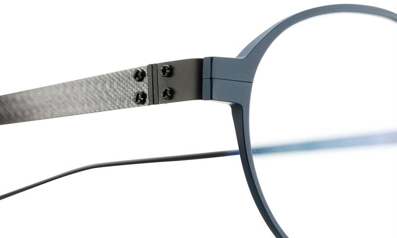 BLAC HENRIK Brillestel (Form: Rund - Farve: Blå)