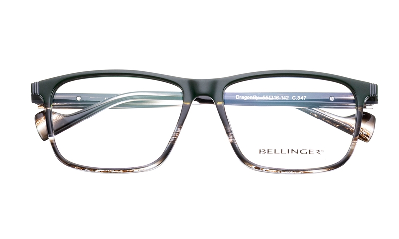 BELLINGER DRAGONFLY Brillestel (Form: Firkantet - Farve: Grøn)