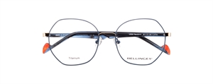 BELLINGER LESS-TITANIUM-3 Brillestel (Form: Summerbird - Farve: Blå)