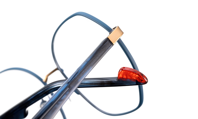 BELLINGER LESS-TITANIUM-3 Brillestel (Form: Summerbird - Farve: Blå)