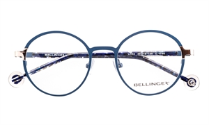 BELLINGER LINKS Brillestel (Form: Rund - Farve: Blå)