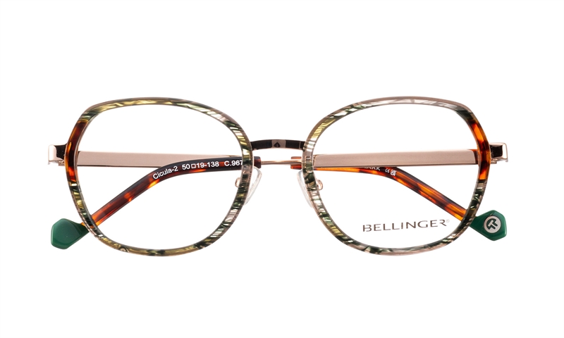 BELLINGER CICULA-2 Brillestel (Form: Summerbird - Farve: Guld)