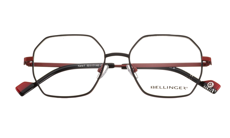 BELLINGER KARA-7 Brillestel (Form: Summerbird - Farve: Sort)