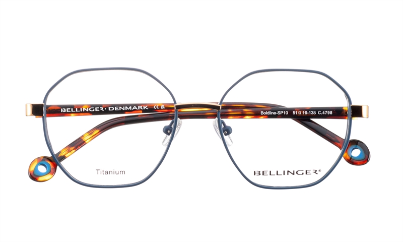 BELLINGER BOLDLINE-SP10 Brillestel (Form: Summerbird - Farve: Blå)