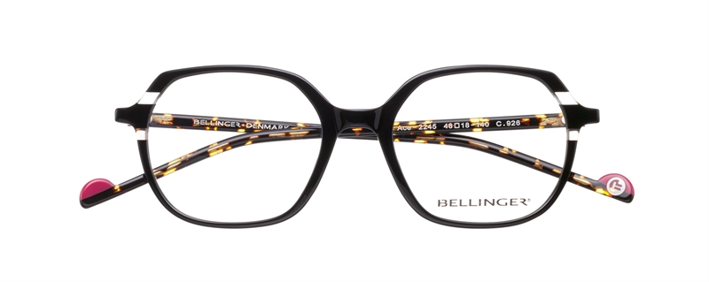 BELLINGER LESS ACE-2245 Brillestel (Form: Summerbird - Farve: Sort)