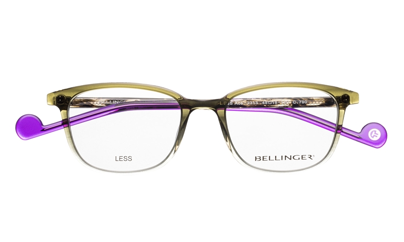 BELLINGER LESS-ACE-2313 Brillestel (Form: Firkantet - Farve: Grøn)