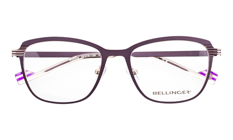 BELLINGER PINLINES Brillestel (Form: Firkantet - Farve: Lilla)