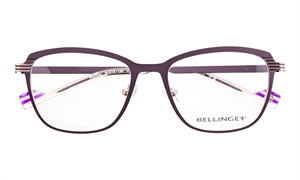 BELLINGER PINLINES Brillestel (Form: Firkantet - Farve: Lilla)