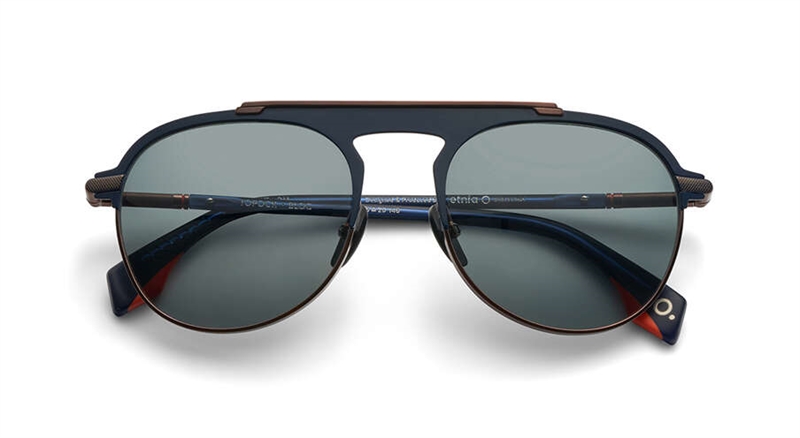 Etnia Barcelona TOPOCK Solbrille (Form: Pilot - Farve: Blå)