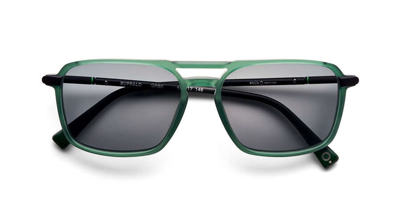 Etnia Barcelona BUFFALO Solbrille (Form: Pilot - Farve: Grøn)