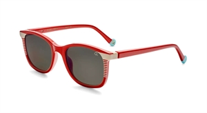 Etnia Barcelona SHARK SUN Solbrille (Form: Panto - Farve: Rød)