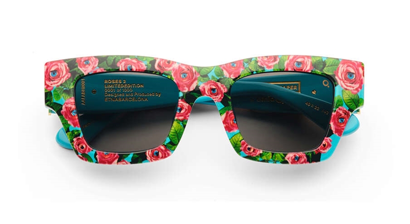 Etnia Barcelona ROSES 2 Solbrille (Form: Firkantet - Farve: Blå)