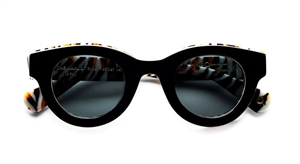 Etnia Barcelona THE KAHLO 4 SUN Solbrille (Form: Rund - Farve: Sort)
