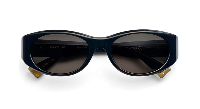 Etnia Barcelona GROOVY Solbrille (Form: Oval - Farve: Sort)