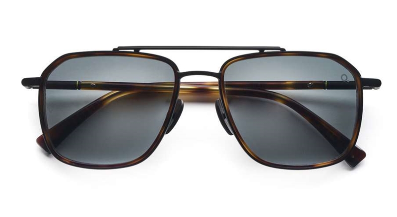 Etnia Barcelona MUNGER MOSS SUN Solbrille (Form: Firkantet - Farve: Sort)
