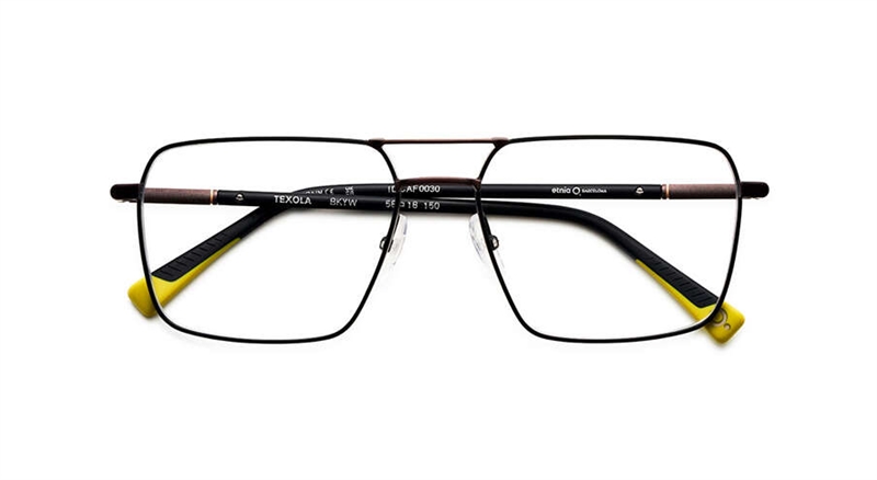 Etnia Barcelona TEXOLA Brillestel (Form: Firkantet - Farve: Sort)