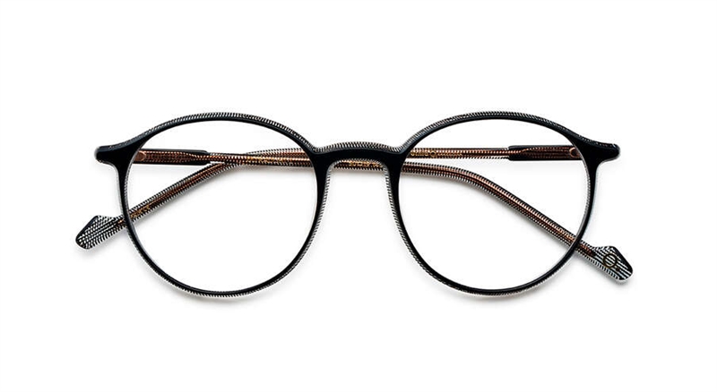 Etnia Barcelona ULTRA LIGHT 01 Brillestel (Form: Rund - Farve: Sort)