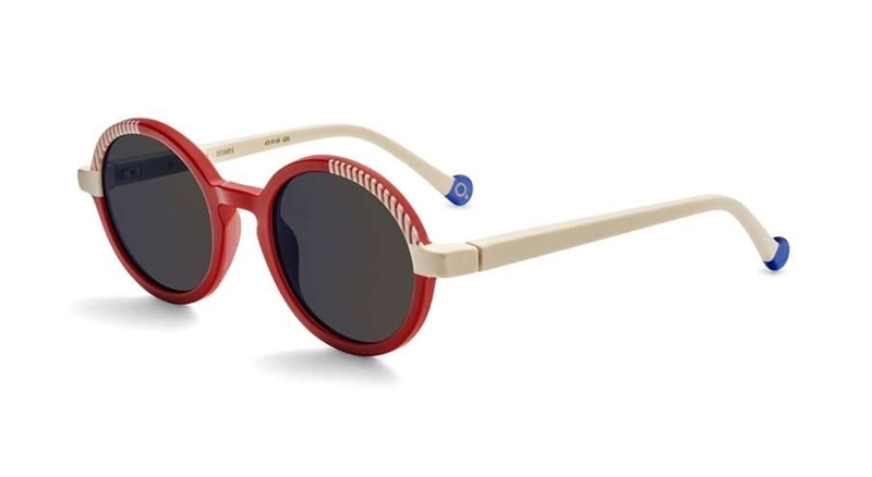 Etnia Barcelona PANDA SUN Solbrille (Form: Rund - Farve: Rød)