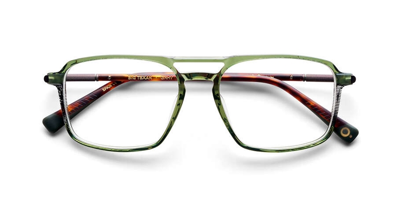 Etnia Barcelona BIG TEXAN Brillestel (Form: Pilot - Farve: Grøn)