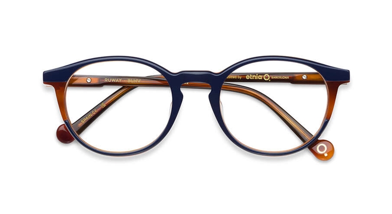 Etnia Barcelona RUWAY Brillestel (Form: Rund - Farve: Blå)