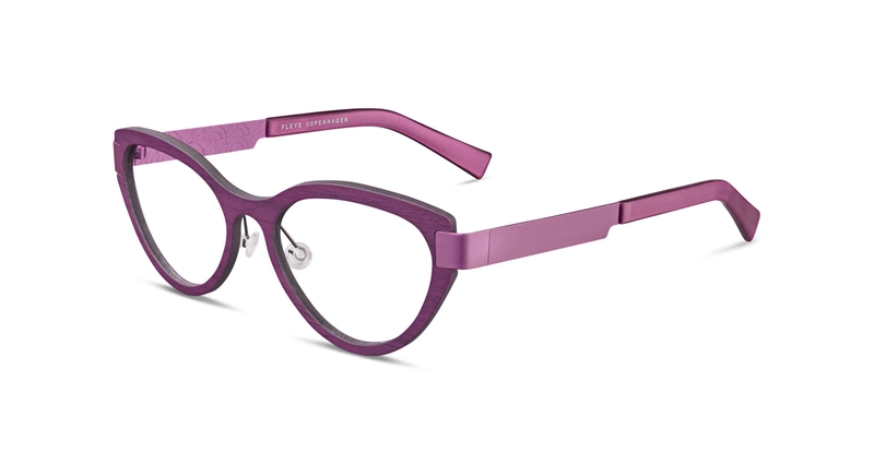 FLEYE Vera Brillestel (Form: Cat Eye - Farve: Lilla)