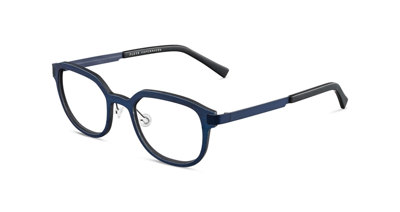 FLEYE Andy Brillestel (Form: Firkantet - Farve: Blå)