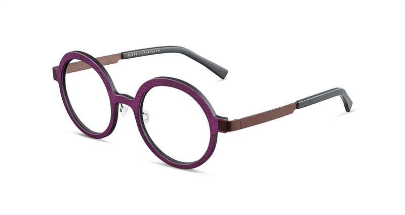 FLEYE Robin Brillestel (Form: Rund - Farve: Lilla)