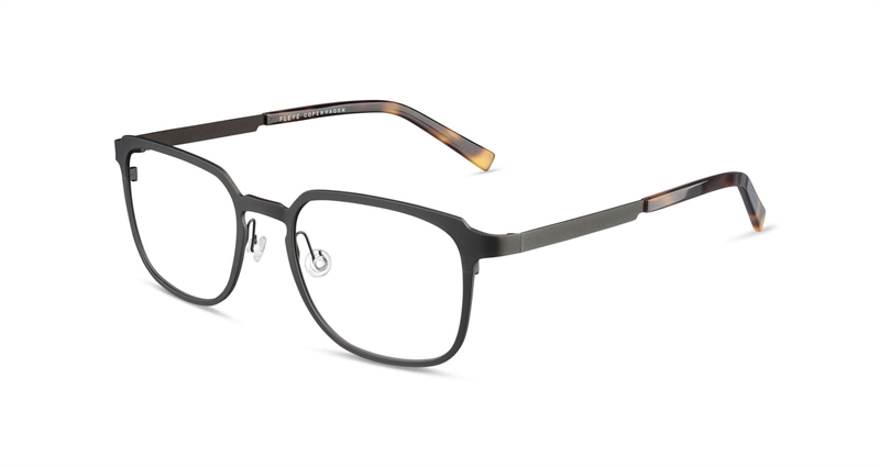 FLEYE Felix Brillestel (Form: Firkantet - Farve: Grå)