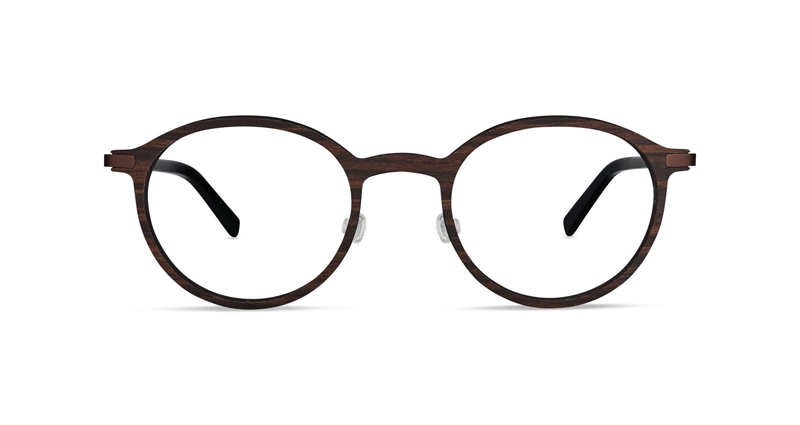 FLEYE Kvist Brillestel (Form: Rund - Farve: Brun)