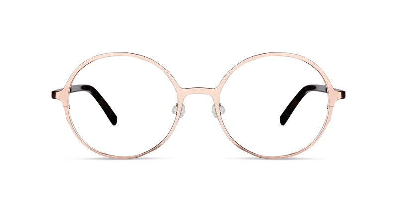 FLEYE Knop Brillestel (Form: Rund - Farve: Guld)