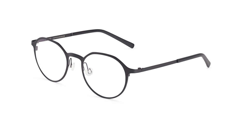 FLEYE Pan Brillestel (Form: Rund - Farve: Sort)