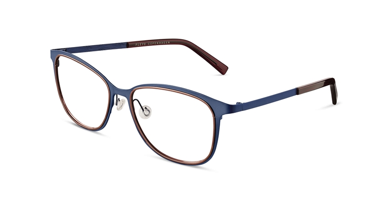 FLEYE Alice Brillestel (Form: Firkantet - Farve: Blå)