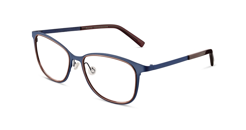 FLEYE Alice Brillestel (Form: Firkantet - Farve: Blå)