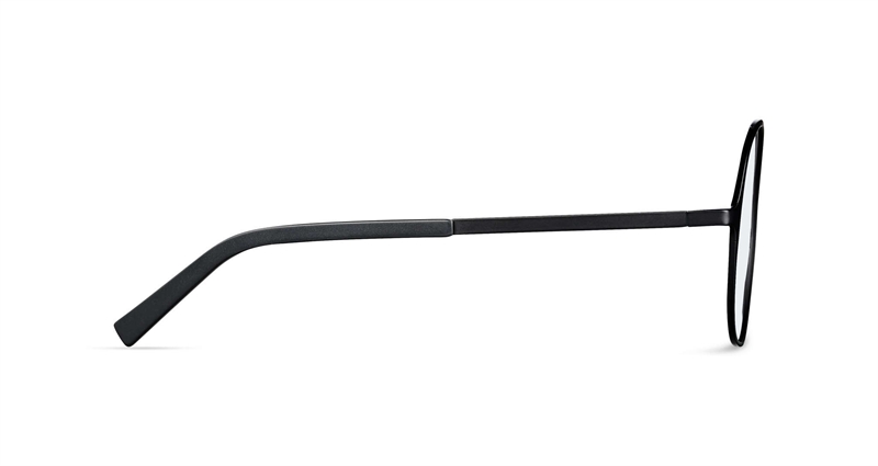 FLEYE Knop Brillestel (Form: Rund - Farve: Sort)