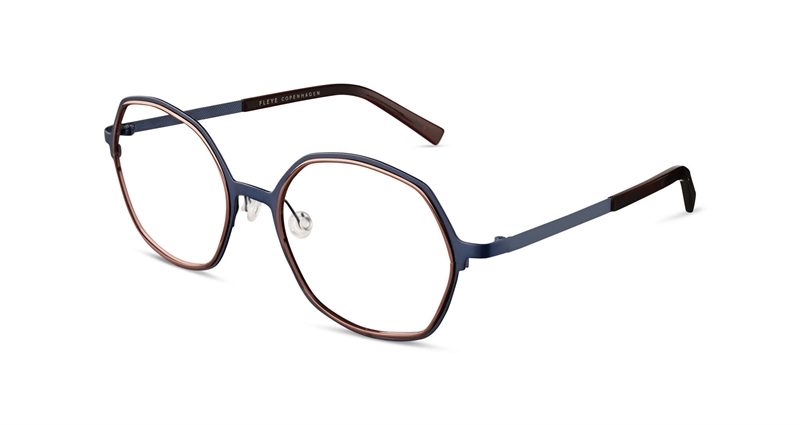 FLEYE Fryd Brillestel (Form: Rund - Farve: Blå)