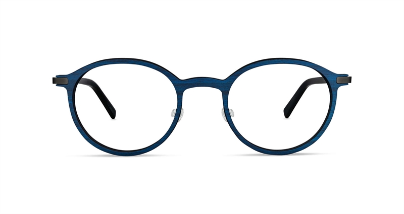 FLEYE Kvist Brillestel (Form: Rund - Farve: Blå)