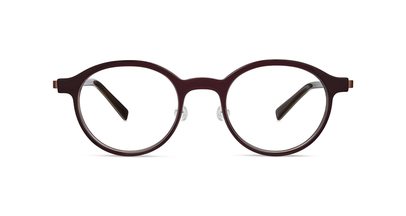 FLEYE Rune Brillestel (Form: Rund - Farve: Rød)