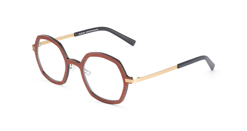 FLEYE Frederikke Brillestel (Form: Cat Eye - Farve: Orange)