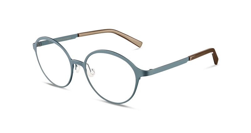 FLEYE Iris Brillestel (Form: Rund - Farve: Blå)