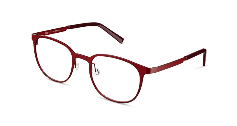 FLEYE Eigil Brillestel (Form: Firkantet - Farve: Rød)