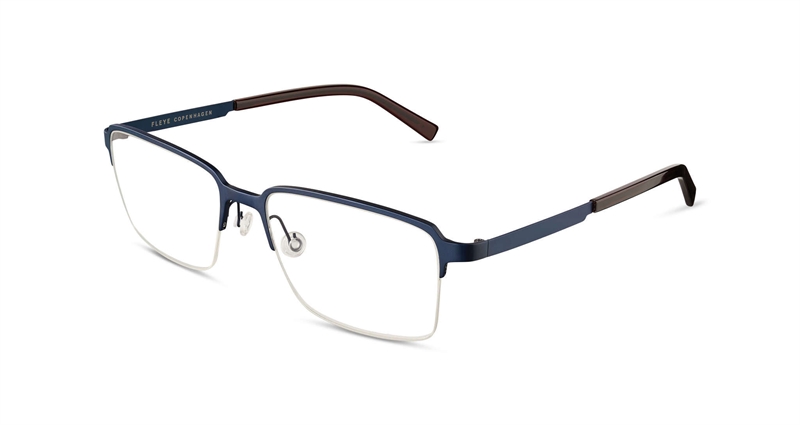 FLEYE Favne Brillestel (Form: Firkantet - Farve: Blå)