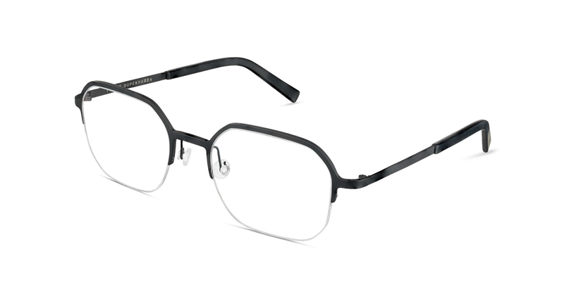 FLEYE Sune Brillestel (Form: Firkantet - Farve: Sort)