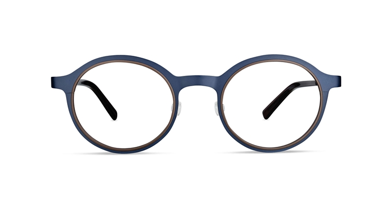 FLEYE Lupin Brillestel (Form: Rund - Farve: Blå)