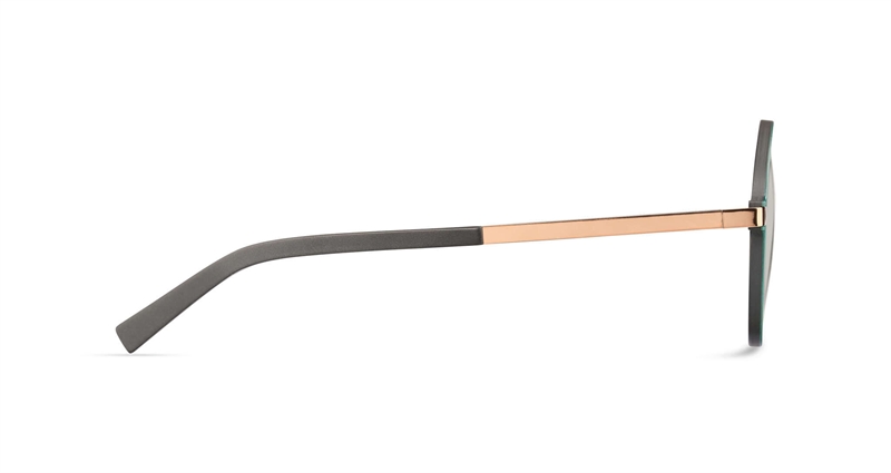 FLEYE Sol Brillestel (Form: Rund - Farve: Grøn)