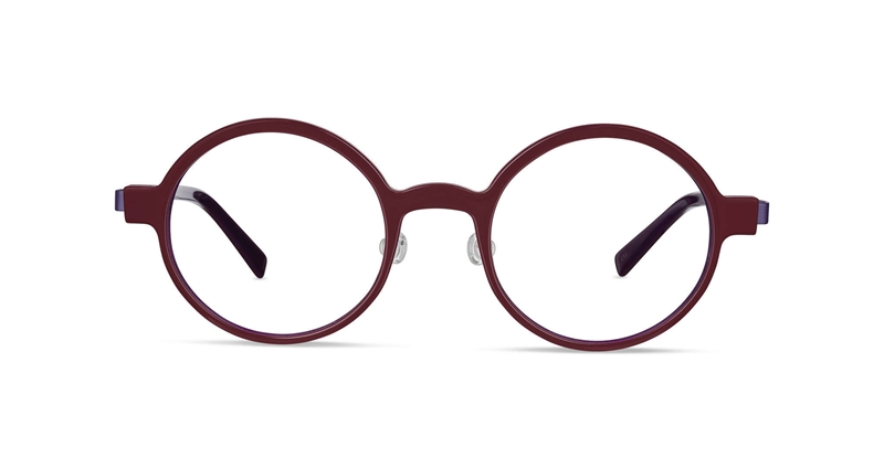 FLEYE Levi Brillestel (Form: Rund - Farve: Rød)