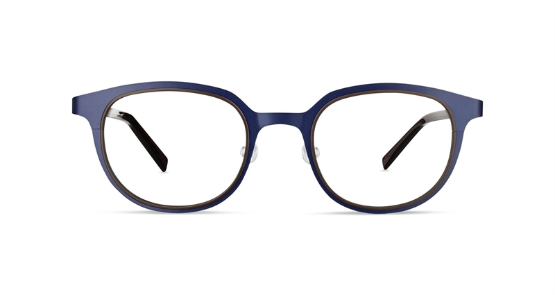 FLEYE Leif Brillestel (Form: Firkantet - Farve: Blå)