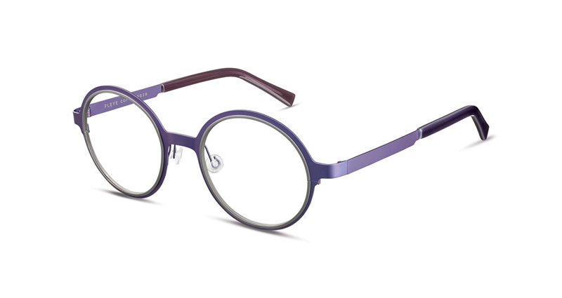 FLEYE Line Brillestel (Form: Rund - Farve: Lilla)